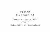 Vision (Lecture 5) Harry R. Erwin, PhD COMM2E University of Sunderland.