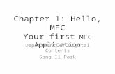 Chapter 1: Hello, MFC Your first MFC Application Department of Digital Contents Sang Il Park.