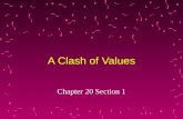 A Clash of Values Chapter 20 Section 1. The Sacco-Vanzetti Case Sacco and Vanzetti were immigrants and anarchists Anarchists oppose all forms of govt.