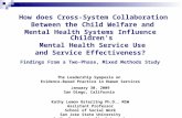 How does Cross-System Collaboration Between the Child Welfare and Mental Health Systems Influence Children’s Mental Health Service Use and Service Effectiveness?