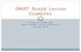 MICHELLE GLADSTONE SOUTH DAKOTA STATE UNIVERSITY SPRING 2015 SMART Board Lesson Examples.