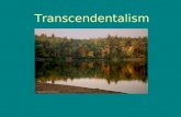 Transcendentalism. What is Transcendentalism? It is a branch of the tree of American Romanticism. Like the other Romantics, the Transcendentalists celebrated
