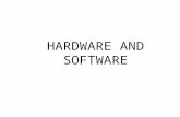 HARDWARE AND SOFTWARE. Computers Computers are automatic, electronic machines that – accept data & instructions from a user (INPUT) – store the data &