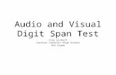Audio and Visual Digit Span Test Cole Gilbert Central Catholic High School 9th Grade.