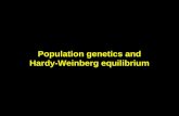 Population genetics and Hardy-Weinberg equilibrium
