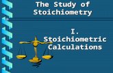 The Study of Stoichiometry I. Stoichiometric Calculations