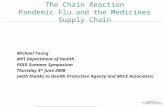 The Chain Reaction Pandemic Flu and the Medicines Supply Chain Michael Young MPI Department of Health PDIG Summer Symposium Thursday 5 th June 2008 (with.
