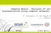 Http://ifisc.uib-csic.es - Mallorca - Spain Complex World: Analysis of air transportation using complex networks P. Fleurquin, M. San Miguel & J.J. Ramasco.