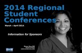 D March – April 2014 2014 Regional Student Conferences Information for Sponsors Bhavna Dave, PHR Director of Talent SHRM member since 2005.