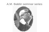 A.M. Baldin seminar series. XXI Baldin Seminar Retrospective A few historical remarks by Lee Pondrom.