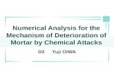 Numerical Analysis for the Mechanism of Deterioration of Mortar by Chemical Attacks D2 Yuji OIWA.