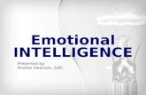 Emotional INTELLIGENCE Presented by: Andree Swanson, EdD.