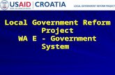 Local Government Reform Project WA E - Government System.