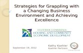 Strategies for Grappling with a Changing Business Environment and Achieving Excellence Kathy Koehler Koehler Partners September 19, 2012.