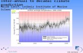 Inter-annual to decadal climate prediction Mojib Latif, Leibniz Institute of Marine Sciences at Kiel University.