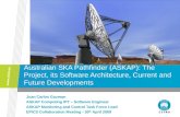 Australian SKA Pathfinder (ASKAP): The Project, its Software Architecture, Current and Future Developments Juan Carlos Guzman ASKAP Computing IPT – Software.