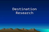 Destination Research. Revision - Elements of a Tour Transportation Lodging Dining Sightseeing/guide service Attractions Shopping.