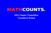 MATHCOUNTS ïƒ¢ 2001 Chapter Competition Countdown Round