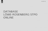 1 DATABASE LÖWE-ROSENBERG STPO ONLINE. 2 LÖWE-ROSENBERG STPO ONLINE Online/Purchase Options One-time purchase of base content, with subsequent yearly.