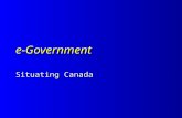E-Government Situating Canada. Maturity of e-Government Delivery e-government maturity (Accenture) e-government maturity (Accenture) â€“ service maturity