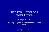 HSCI 678 Intro to US Healthcare System Health Services Workforce Chapter 8 Tracey Lynn Koehlmoos, PhD, MHA.