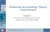 2-1 Copyright  2009 McGraw-Hill Australia Pty Ltd PPTs t/a Deegan, Financial Accounting Theory 3e Financial Accounting Theory Craig Deegan Chapter 2 The.