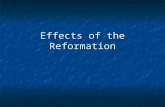 Effects of the Reformation. Religious Divisions  .