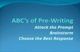 Attack the Prompt Brainstorm Choose the Best Response.