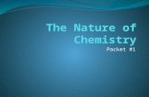 Packet #1. Chemistry The study of the composition, structure, and properties of matter. Chemistry also studies the changes that matter undergoes.