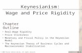 © 2008 Pearson Addison-Wesley. All rights reserved 11-1 Chapter Outline Real-Wage Rigidity Price Stickiness Monetary and Fiscal Policy in the Keynesian.
