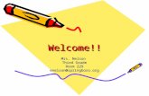 Welcome!!Welcome!! Mrs. Nelson Third Grade Room 229 enelson@springboro.org.