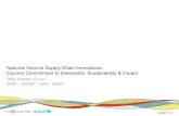 DRAFT V1 National Vaccine Supply Chain Innovations: Country Commitment to Ownership, Sustainability & Impact GAVI Partners’ Forum WHO – UNICEF – GAVI -