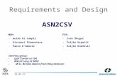 Requirements and Design ASN2CSV 2015-10-16 MDH: -Guido Di Campli -Giovanni Piemontese -Paolo D’Amelio FER: -Ivan Škugor -Željko Krpetić -Željko Knežević.