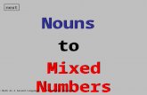 Nouns to Mixed Numbers Nouns to Mixed Numbers next © Math As A Second Language All Rights Reserved.