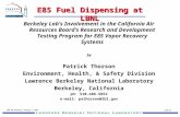E85 Fuel Dispensing at LBNL CARB E85 Workshop, February 2, 2006 Slide # 1 Berkeley Lab’s Involvement in the California Air Resources Board’s Research and.