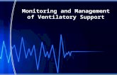 Monitoring and Management of Ventilatory Support.