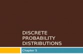 DISCRETE PROBABILITY DISTRIBUTIONS Chapter 5. Outline  Section 5-1: Introduction  Section 5-2: Probability Distributions  Section 5-3: Mean, Variance,