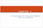 An Overview of Financial Markets and Institutions CHAPTER 1.
