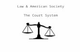 Law & American Society The Court System. Each state has its own court system and there is also a federal court system. Each system, state and federal,
