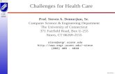 IntroOH-1 CSE 5810 Challenges for Health Care Prof. Steven A. Demurjian, Sr. Computer Science & Engineering Department The University of Connecticut 371.