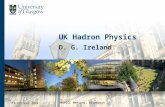 UK Hadron Physics D. G. Ireland 10 October 2014 NuPECC Meeting, Edinburgh.