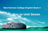 New Horizon College English Book II Key to Unit Seven.