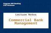 Lecture Notes Commercial Bank Management Program MM Banking STIE Perbanas.