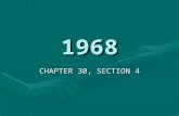 1968 CHAPTER 30, SECTION 4. VOCABULARY TET OFFENSIVETET OFFENSIVE CLARK CLIFFORDCLARK CLIFFORD ROBERT F. KENNEDYROBERT F. KENNEDY EUGENE McCARTHYEUGENE.