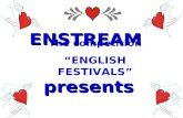 ENSTREAM presents The competition “ENGLISH FESTIVALS”