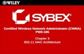 Certified Wireless Network Administrator (CWNA) PW0-105 Chapter 9 802.11 MAC Architecture.