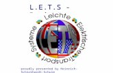 L.E.T.S - Project proudly presented by Heinrich-Schickhardt-Schule.