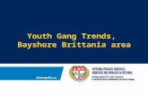Youth Gang Trends, Bayshore Brittania area. Area of Concentration for West-End Youth Gang (charged, arrested, suspected, witness or victim in any GO)
