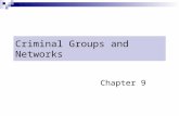 Criminal Groups and Networks Chapter 9. Group Work 1. Describe the psychosocial context of criminal groups. Which factors and circumstances encourage.