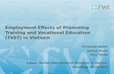 Employment Effects of Promoting Training and Vocational Education (TVET) in Vietnam Christoph Ehlert Jochen Kluve Marc Witte Labour Market and Industrial.